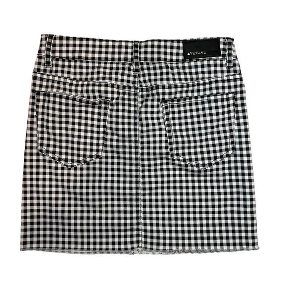 Dollhouse Mini Skirt Checker Print High Waisted Skirt Size 28 - Picture 4 of 5